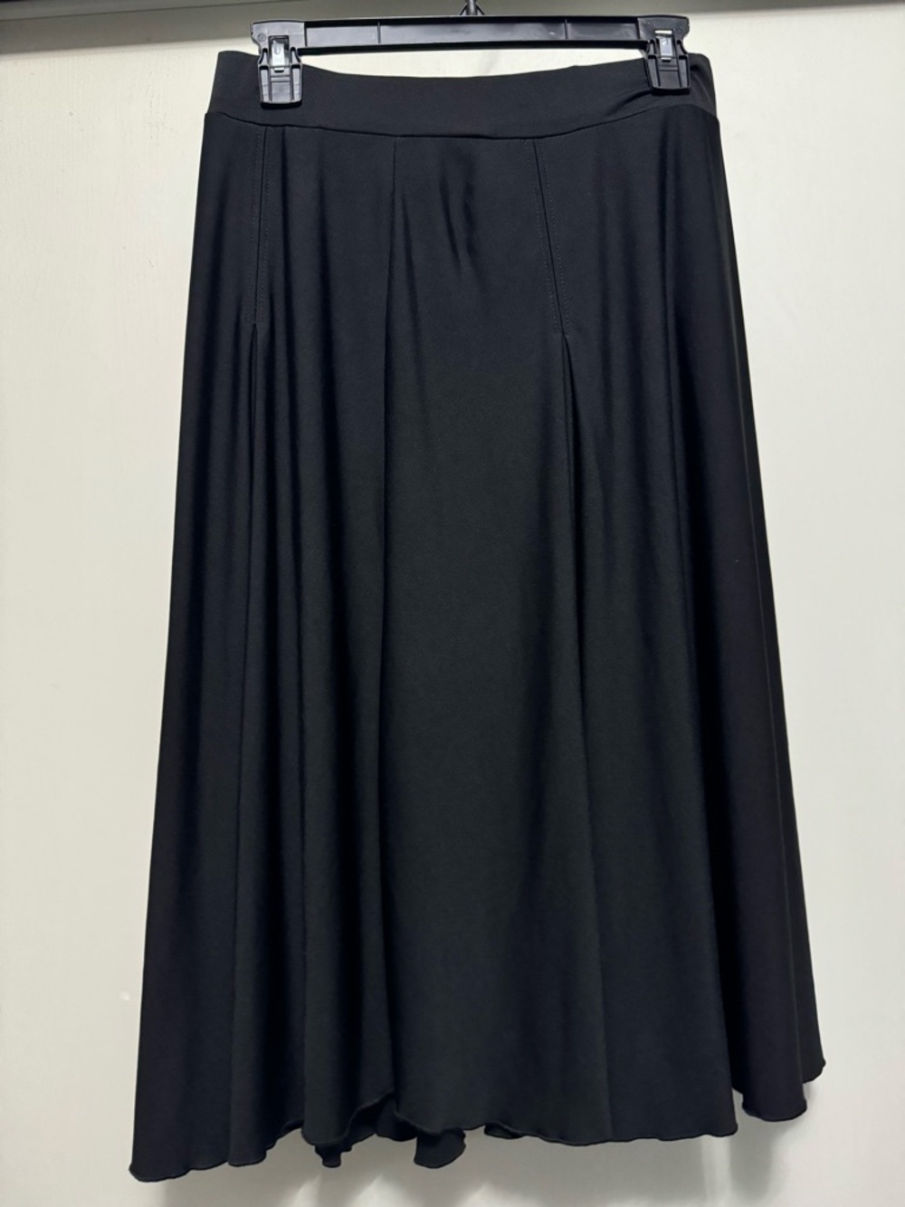 Black Flowy Midi Skirt